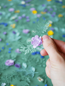 décoration mur fleurs en papier herbier mural